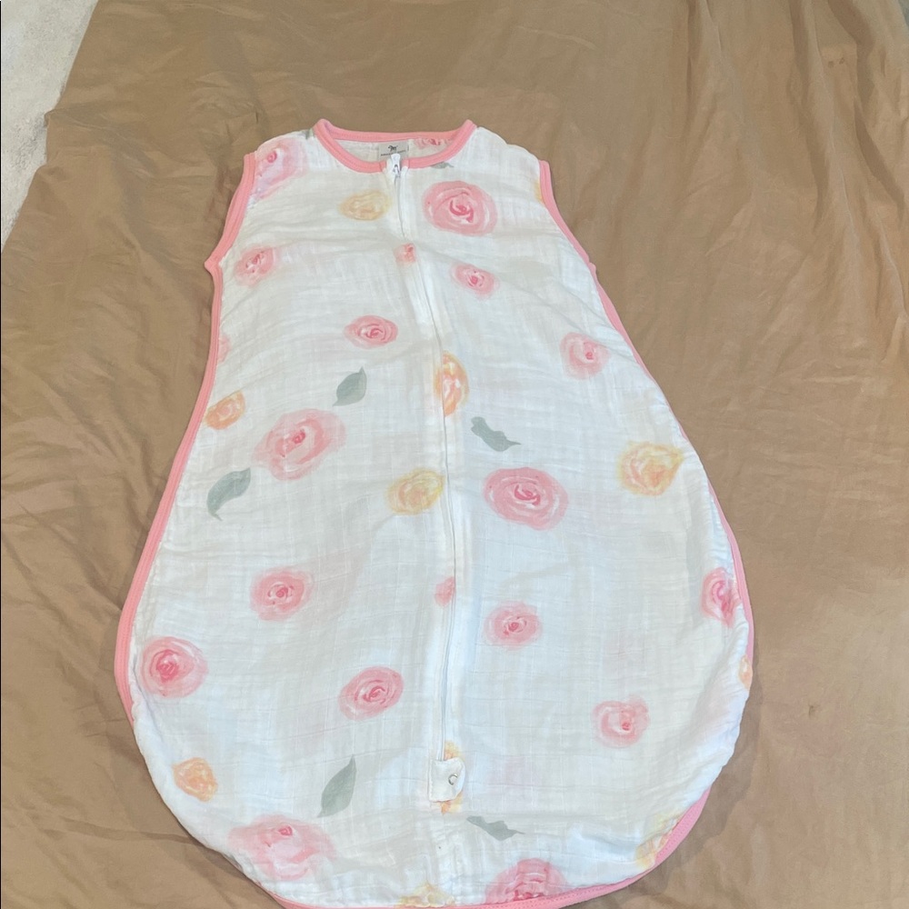 Floral Kids sleep sack 12-18 months - Pink and White